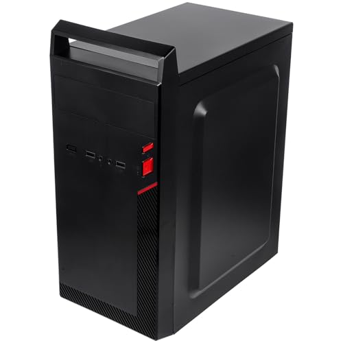 MUELODSIC ポータブルMiniITX 金属製ブラッシュ仕上げ ビジネススタイル ハンドル付き 携帯用PCシャーシ ATXマザーボード対 W4VE324