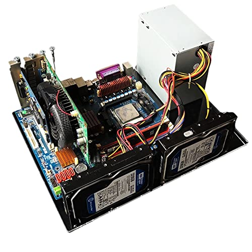 ZCBYBT DIYコンピュータマザーボード変換オープンブラケット、透明アクリルシングルボード ,Atx transparent board