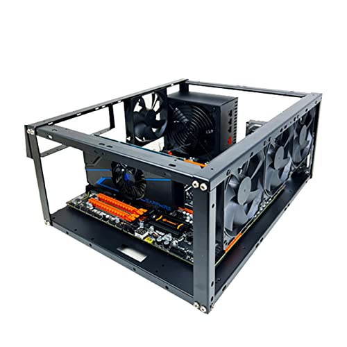 RUTAVM マザーボード ラック - PCマザーボード ラック、デスクトップ | 積み重ね可能なテストベンチ、コンピューターオープンシャーシサポートブラケット、取り付け、ほとんどのコンピューターに対応 MH6843
