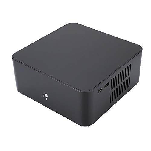 LyxosVee L80ミニPCコンピュータ ASHATAミニITXコンピュータ アルミ合金HT 超厚シート 小型 デュアルUSB3.0 / USB 2.0インターフェイス付き(ブラック USB2.0) ASHATAsvm80kfg2n-02