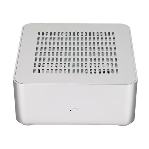 Svplcxeyp アルミシャーシ 小型デスクトップ コンピュータ PSU HTPC Mini-ITX 2 USB 3.0 ポート