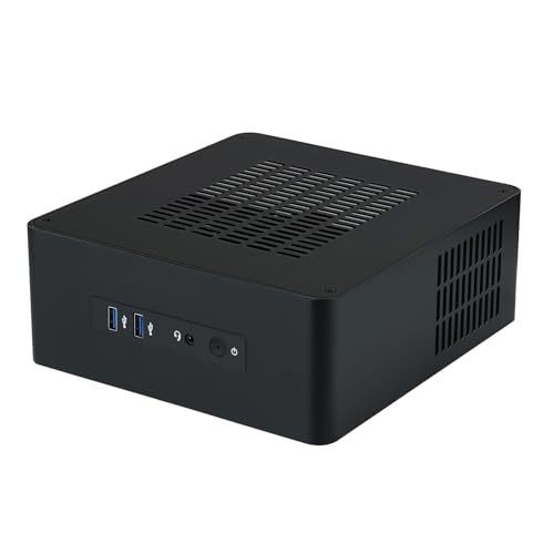 PDUIBC TA80スモールデスクトップ スモールITXシャーシHTPC スペースの制約を備えたコンピューター愛好家向けの 高冷却 LZ17-260105