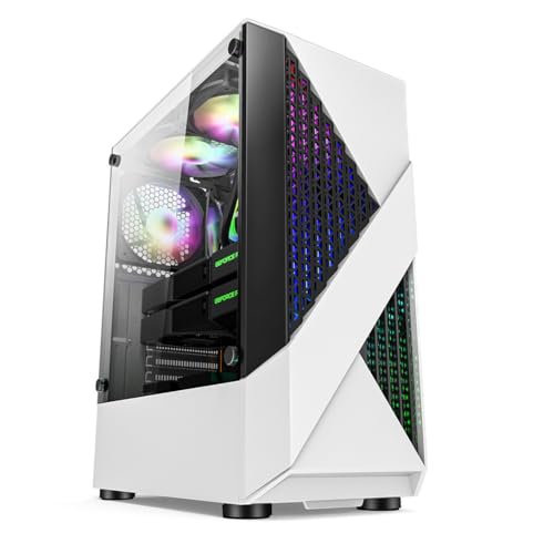 SIGNORMOTO ゲーミング 強化ガラス製ミドルタワー型 ITX、Micro-ATXマザーボード対応 透明サイドパネル ARGB可能 空冷/水冷対応 A2-XYB