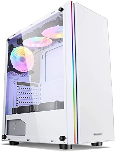 桜花直郵 白のためのゲーミング 、アクリルガラス、デスクトップPCのコンピュータ、ミッドタワーATX/M-ATX/M-ITX PCゲームコンピュータ