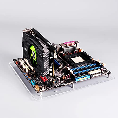 Yoqanr PCオープンフレームテストベンチ ミニ ITX マザーボード オーバーロック DIY Modベース 透明アクリルスタンド ATXB-100-Mini-ITX-Open-Frame