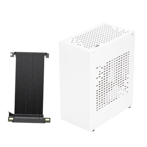 LINLIJIA アルミ製ミニITXシャーシ ゲーム用 デスクトップ USB3.0対応 グラフィックカード RTX2070 PCIE3.0ケーブル付き Mini ITX コンピュータ ゲームコンピュータ A07 デスクトップ ミニ ITX シャーシ ゲーム