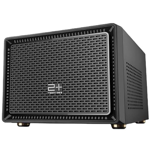 BACKOLU FIELD N-1 ミニタワー 。Mini-ITX スモールフォームファクター 、ATX 電源/ロンググラフィックカード対応、コンパクトタワー設計、デスクトップ 。 (ブラック)