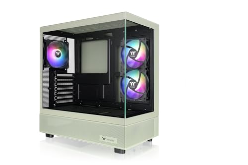 Thermaltake 【Amazon.co.jp限定】Thermaltake View 270 Plus TG ARGB Matcha Green 120mm ARGBファン 3基搭載 ピラーレス ミドルタワー ATX CA-1Y7-00MEWN-01 CS91