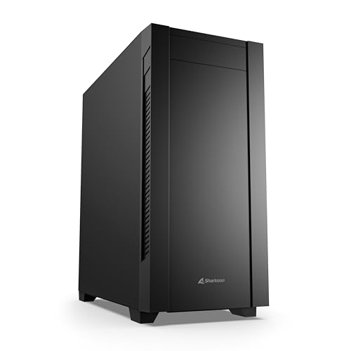 シャークーン Sharkoon ミドルタワー S25-Silent 5.25インチベイ搭載可能 Extended ATX ／ ATX ／ Micro-ATX ／ Mini-ITX規格マザーボード対応 120mm PWMファン2基標準搭載 4面静音シート SHA-S25-Silent