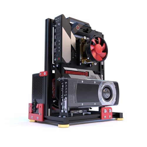 DALAIBUKESI DIY アルミニウム PC オープン コンピューターシャーシ テストベンチ サポート 水冷サポート サーバーシャーシ サポート Itx Matx ATX Eatx (3.ATX)