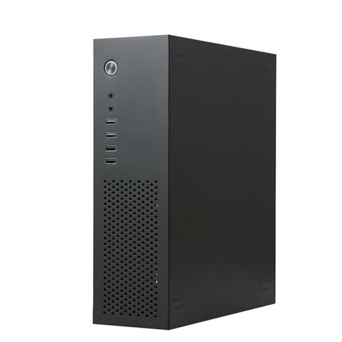 Hkfgdjdl HTPCシャーシ、A10小型コンピュータ 7.3L MATXシャーシ HTPC デスクトップ用 効率的な冷却機能付き