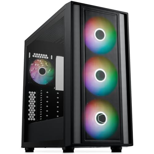COOLER MASTER 背面コネクターマザーボード対応140mmトリプルファン搭載ミドルタワー MasterBox 600 [ MB600-WGNN-S00 ] MB600-KGNN-S00