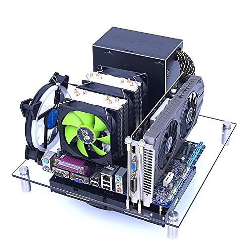EDIY PC オープンシャーシ コンピューター 放熱 アクリル ITX マザーボード テストベンチ プラットフォーム DIY コンピュータ