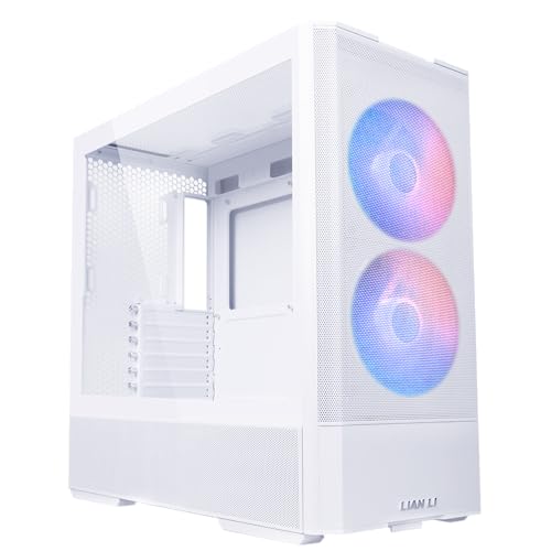 Corsair LIAN LI LANCOOL 207 RW - ATX 、RGBゲーミングコンピュータ 、エアフロー最適化、2x140mm ARGB PWMファン搭載、USB-Cポート、強化ガラス製サイドパネル LAN207RW