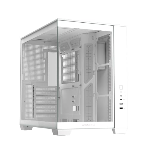 ASUS A32 Case white/ATX対応/デュアルチャンバー/ピラーレス/ / 360mmラジエーター / 420mmグラフィックカード / 165ｍｍ空冷式 CPUクーラー/黒/国内