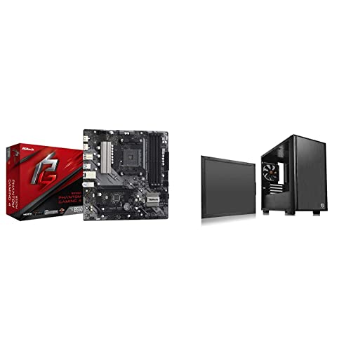 ASRock 【セット買い】ASRock AMD Ryzen5000シリーズ(Soket AM4)対応 B550チップセット搭載 MicroATX マザーボード【国内正規代理店品】B550M Phantom Gaming 4 & Thermaltake Versa H17 ミニタワー型PCケース CS7096 CA-1J1-00S1NN-00