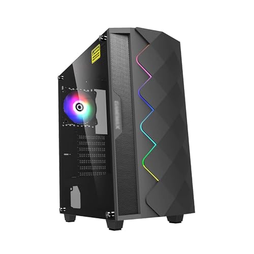 ARrase ゲーム用コンピュータ 、 、 に 8 個のファンがプレインストールされている、ATX コンピュータ 、エンターテイメントやオフィスに最適 (Color : Style 1)