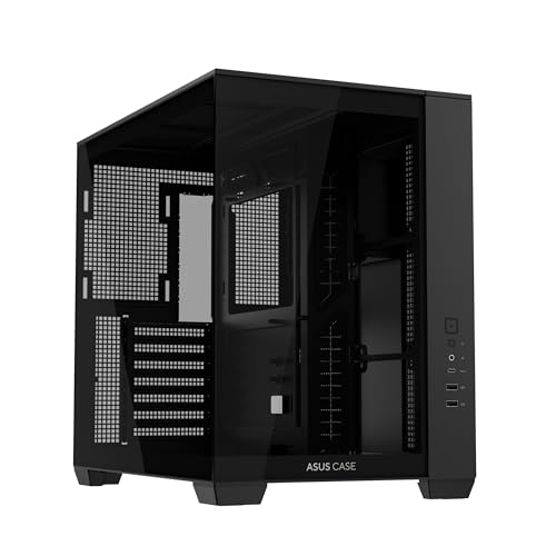 ASUS A32 Case Black/ATX対応/デュアルチャンバー/ピラーレス/ / 360mmラジエーター / 420mmグラフィックカード / 165ｍｍ空冷式 CPUクーラー/黒/国内
