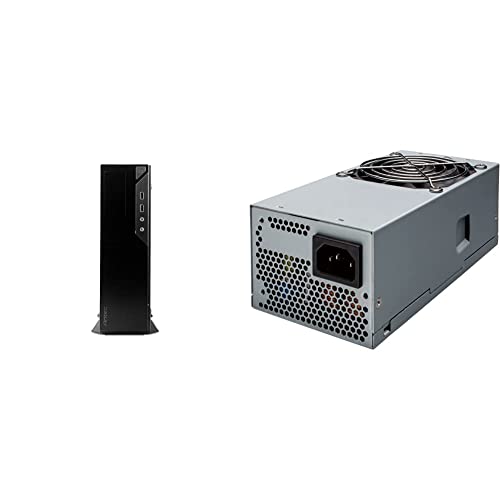 SilverStone 【セット買い】ANTEC製 スリムタイプ Antec Value Solution Series VSK2000-U3 & 玄人志向 80Plus Gold 300W TFX電源 KRPW-TX300W/90+