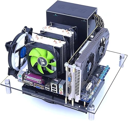 EDIY PC オープンシャーシ コンピュータ 放熱 アクリル ATX マザーボード テストベンチ プラットフォーム DIY