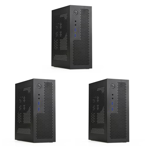 Wsikafxn JSDNGURK 3X A09 HTPC ミニ ITX ゲーミング PC シャーシ デスクトップ シャーシ USB3.0 家庭用 ブラック
