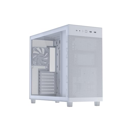 ASUS Prime AP303 ATX 最大360mmグラフィックカード ATX 電源ユニット対応 強化ガラスパネル PRIME AP303 TG WHITE 白 国内
