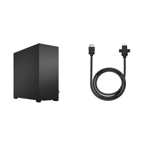 Fractal 【セット買い】Fractal Design Pop XL Silent Black Solid フルタワー型 FD-C-POS1X-01 CS8024 + USB-C 10Gbps Cable – Model D Popシリーズ用アクセサリ