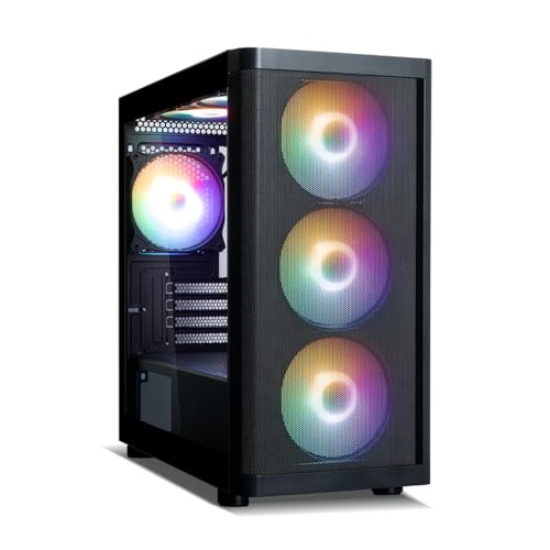 ZALMAN M4 SE Micro ATX MATX Gaming 120mm FRGBファン6個付き プリインストール済み 高エアフロー フル強化ガラスサイドパネル コンパクトミニタワー ゲーミングコンピュータシャーシ USB 3.0付き - ブラッ