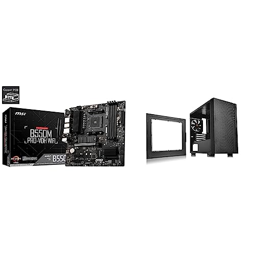 MSI 【セット買い】MSI B550M PRO-VDH WIFI マザーボード MicroATX [AMD B550 チップセット搭載] MB5033 & Thermaltake Versa H18 ミニタワー型 CS7097 CA-1J4-00