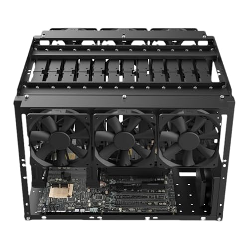 マイニングフレーム - PCフレーム - オープンエアテストベンチ、積み重ね可能、ラックスタンド、デスクトップシャーシ、暗号コイン通貨マイニングアクセサリー KIX14N6G9TQO3CK7GRN2