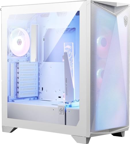MSI MPG GUNGNIR 300R AIRFLOW WHITE E-ATX ミドルタワー 白 エアフロー重視 ARGBファン4基付き 強化ガラスVGAスタンド付属 CS8771