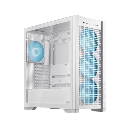 ASUS TUF GAMING GT302 ARGB WHT BTFマザーボード 対応 強化ガラス ミドルタワー EATX 白 国内