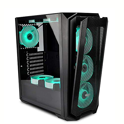ZXFF ゲーム 、ミッドタワーATX/M-ATX/ITX PCゲームキャビネット、USB3.0 / USB 2.0×硬化ガラスサイドパネル、3つの無料ファン、ケーブル管理システム