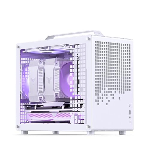 JONSBO/JONSPLUS Z20 ホワイト Micro-ATX ミニタワー 、取り外し可能なキャリーハンドル付き、ミニサイズ、高性能ハードウェア対応、240AIO、H160mmクーラー対応 ホワイト