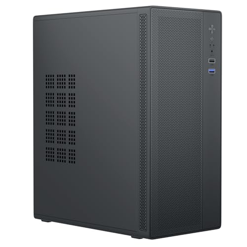 Iesooy Micro ATX 、Mini PC ITXデスクトップコンピュータ MATX 。ATX PSU/250mm GPU/135mm CPUクーラー/3.5インチHDD1個または2.5インチSSD/USB 3.0ポート2個に対応 U7