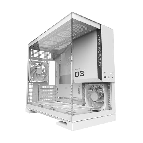 ジオメトリックフューチャー GEOMETRIC FUTURE [Micro ATX /Mini-ITX] MODEL 3 PLUS オールホワイト GF-M3-WT PLUS