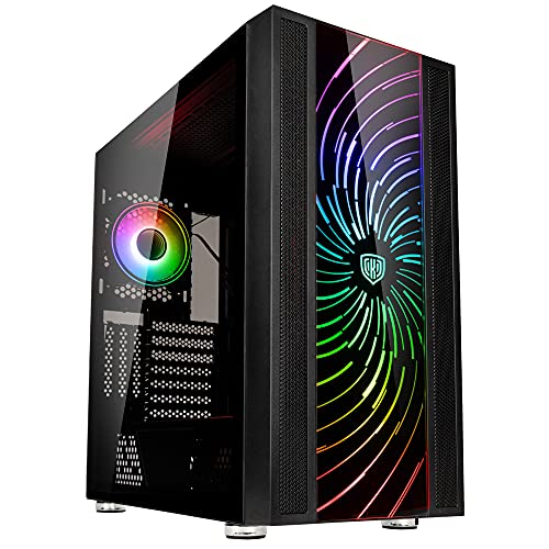 Kolink Unity Adapt ミッドタワー ガラス PC ARGBフロントプレート交換可能 各種デザインあり 強化ガラス サイドベンチレーション付きフロントプレート PGW-CH-KOL-053