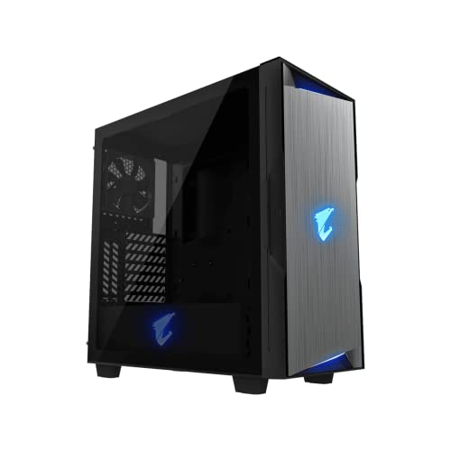 GIGABYTE ゲーミング GIGABYTE AORUS C300 GLASS ミドルタワー ATX 強化ガラスウィンドウ 【国内 】 GB-AC300G