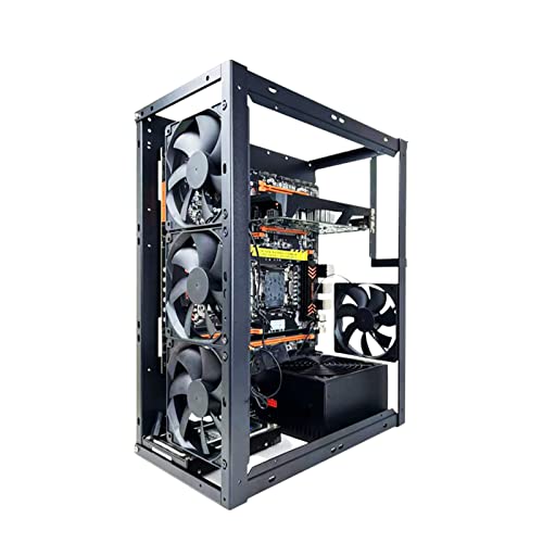 SOYDAN コンピュータオープンマザーボードラック、DIYコンピュータマザーボード 、積み重ね可能なPCコンピュータ 、シャーシ冷却フレーム、良好な放熱性を備えたオープンシャーシサポートブラケット、PCテストマザーボードスタンド/124