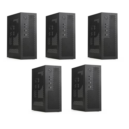 LyxosVee ikan 5X A09 HTPC ミニ ITX ゲーミング PC シャーシ デスクトップ シャーシ USB2.0 家庭用 ブラック