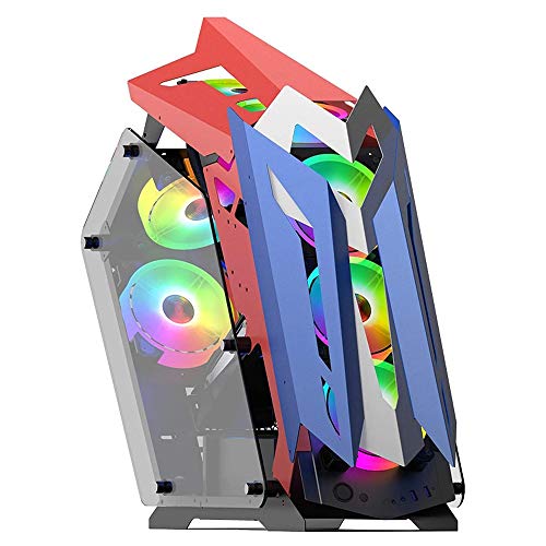 Wsikafxn コンピュータ 、ミッドタワーATX、マイクロATX、MINI-ITX-PCゲーム 、USB3.0 / USB 2.0×焼戻しガラスサイドパネル、サポート水冷