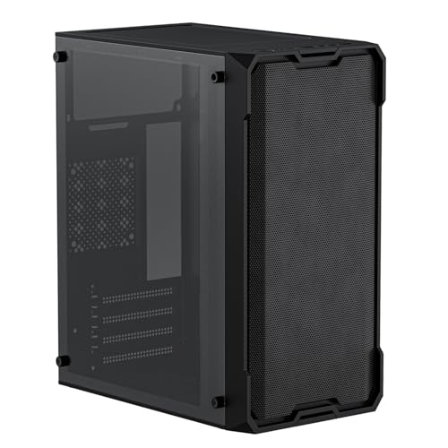 Iesooy マイクロATX 、MATX ミニPC ITXデスクトップコンピュータ ATX PSU/250mm GPU/140mm CPUクーラー/2x 12cmファンと1x 8cmファン/1x 3.5インチHDDまたは2.5インチSSD/USB 3.0 PS096
