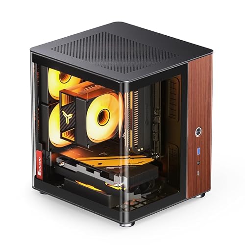 JONSBO TK-0 デュアルサーフェス側透ITXゲームシャーシ (ブラック)