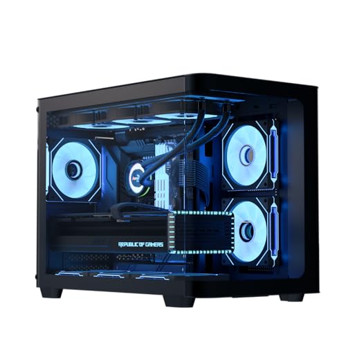 Aero Cool AeroCool P300C ミッドタワー デュアルチャンバー 3つのプリインストール済みファン 高風量 パノラマ強化ガラス RGB照明 360mm ラジエーターサポート カスタマイズ可能な冷却システム ケーブル管理 ゲームビルド P300C/P500C