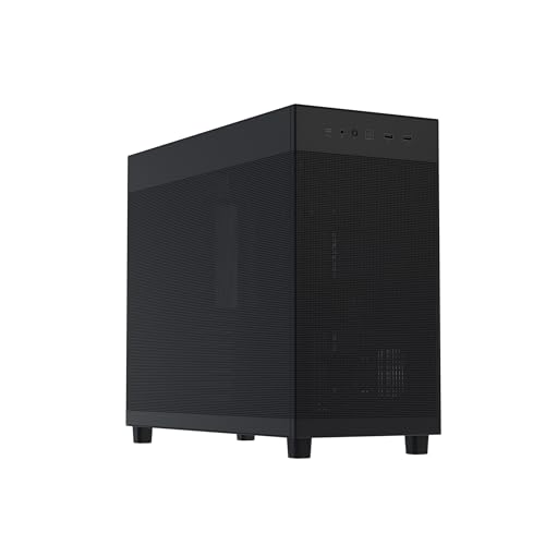 ASUS Prime AP303 ブラックエディション メッシュパネル 44リットル ATX 、構造ブラケットで最大360mmの長さのGPUサポート、360mmラジエーターサポート、180mm ATX PSU、20Gbps USB Type-Cポート PRIME AP303 MESH BLACK