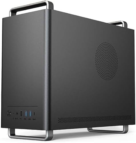 Iesooy マイクロATX 、ITX MATXマザーボード用ハンドル付きMATX 、240mmクーラー、最大310mmの長さのグラフィックスカード、マイクロ電源とATX標準電源(ファンなし)に対応 U320