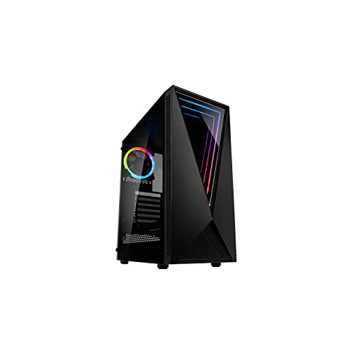 Kolink Void ATX ミディアムタワー - ゲーマータッチ - RGB ATX - ファン付きPCタワー - 強化ガラス - 安いゲーマーPC - ブラック