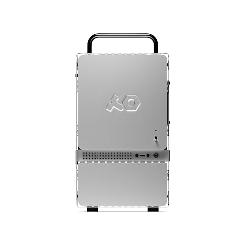 Teenage Engineering Computer-1 mini-ITX PC シャーシ パウダーコーティングアルミニウム、クロムメタルハンドル、デュアルスロットGPU、小型フォームファクター、SFX 電源 (アルミニウム) 対応 TE030AS002