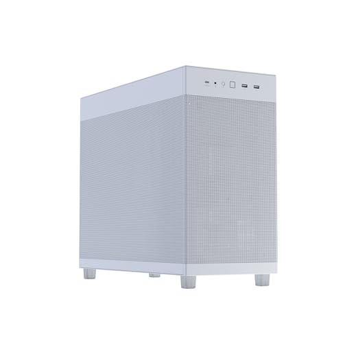 ASUS Prime AP303 ホワイトエディション メッシュパネル 44リットル ATX 、構造ブラケットで最大360mmの長さのGPUサポート、360mmラジエーターサポート、180mm ATX PSU、20Gbps USB Type-Cポート PRIME AP303 MESH WHITE