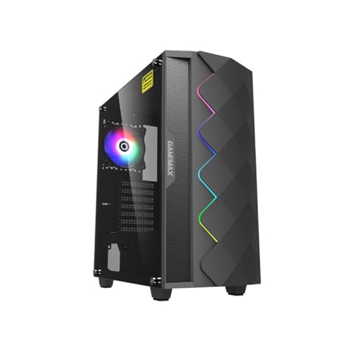 GAMEMAX ミドルタワー ダイヤモンド ATX対応 強化ガラス ARGB 水冷対応 ブラック Diamond BK